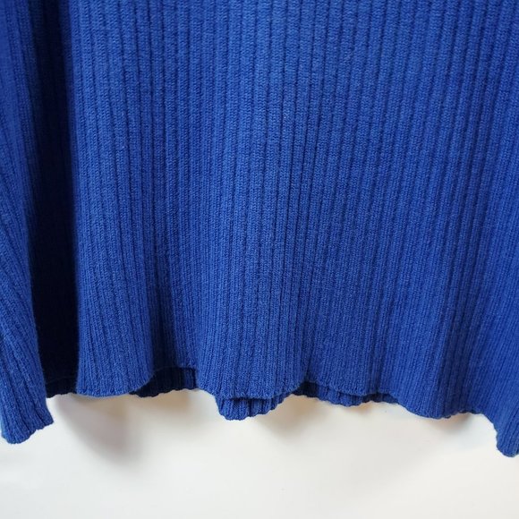Pendleton Cobalt Blue 11" Short Sleeved Crew Neck Ribbed Sweater Sz L - Picture 6 of 9
